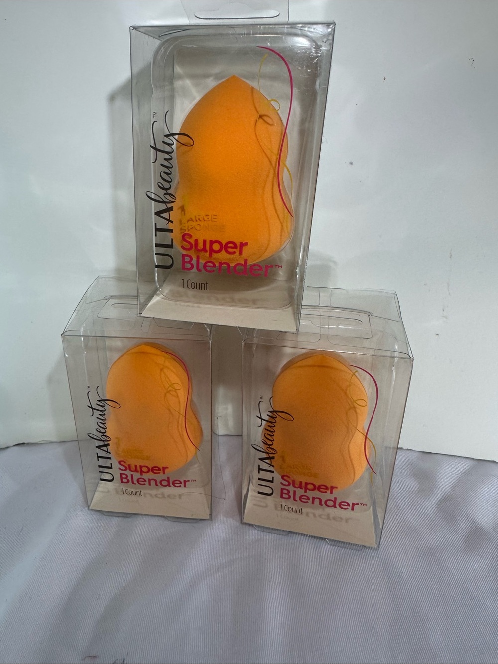 Ulta Beauty Super Blender Makeup Sponge - Bright Orange (3Pack!)